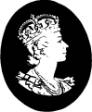 Профиль Елизаветы II факсимиле